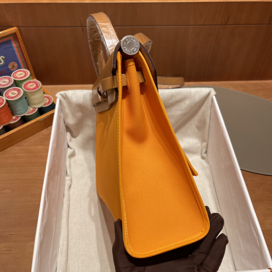 에르메스 에르백31 오렌지 은장